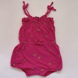 🌼 5 for $20 🌼 Chaps Sportswear Girls Pink Turtle Romper